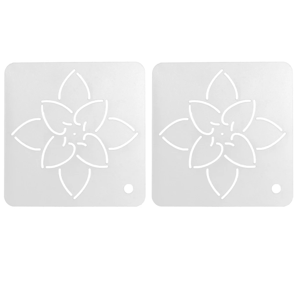 2 шт. полупрозрачные пластиковые вышивальные шаблоны и трафареты для шитья