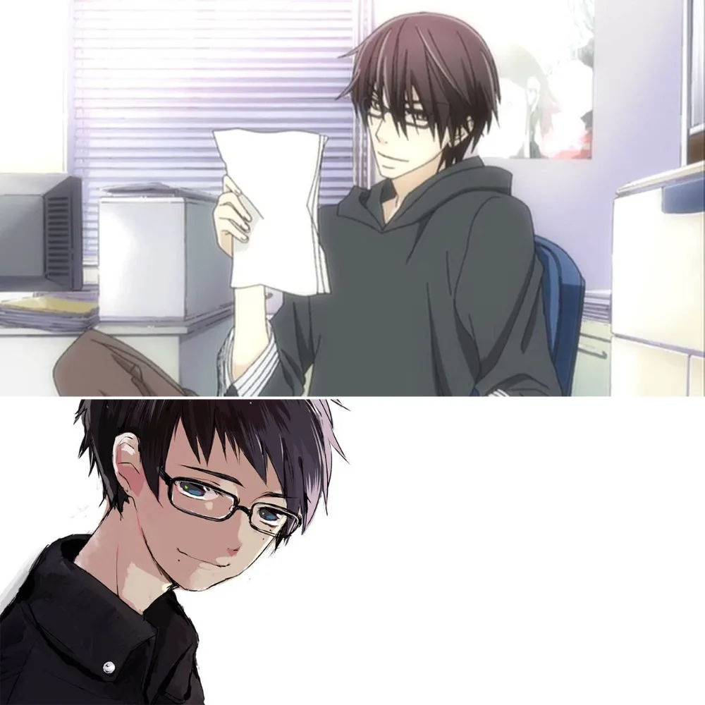 Для аниме Sekai-ichi Hatsukoi Takano Masamune очки в стиле Косплей фотография Реквизит NewAo no
