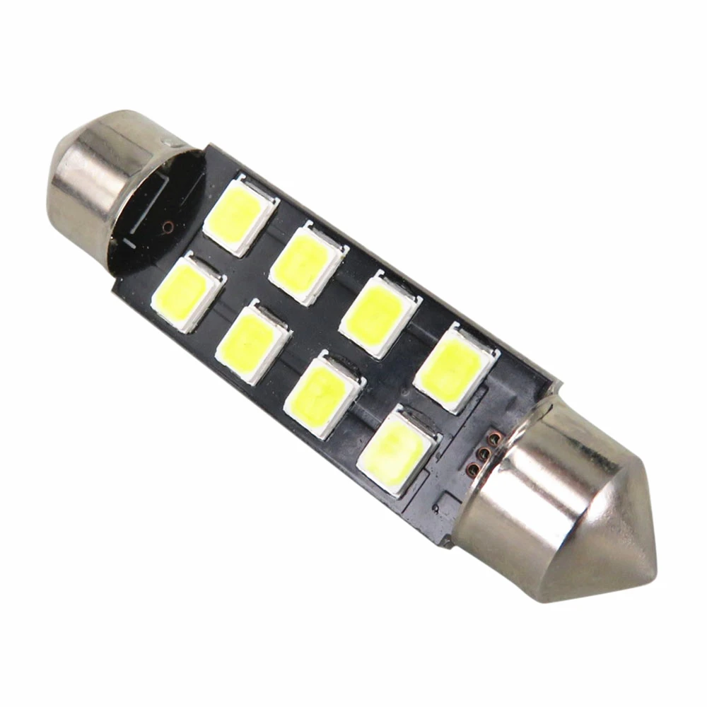 WLJH 6 шт. Автомобильный светодиодный светильник 31 мм 36 39 41 2835 SMD C5W C10W авто лампа