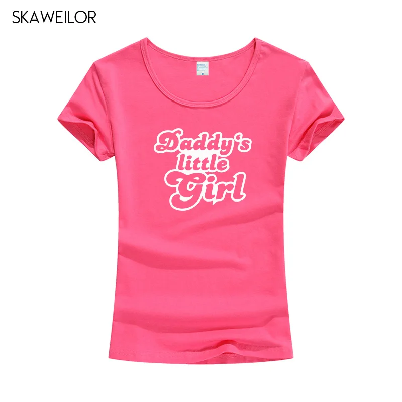 Daddy's Little Girl Print Women T-shirt Cotton Casual Funny Short Sleeve O-neck T Shirt For Lady Top Tee Hipster | Женская одежда