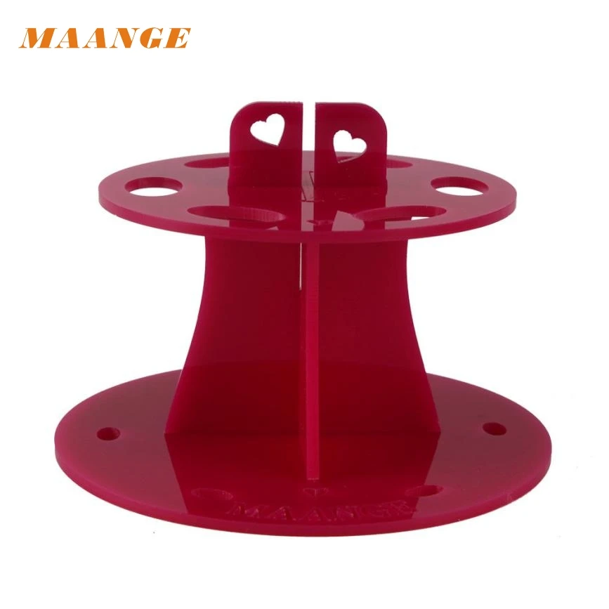 Овальный держатель кистей для макияжа с 6 отверстиями сушилка органайзер полка