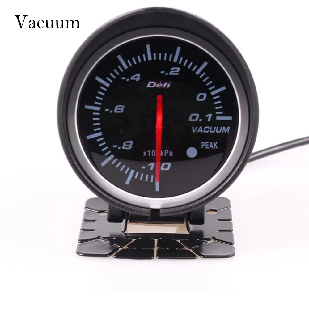 Vacuum Df Advance 2,5 дюймов Автомобильный манометр белый и красный светодиодный светильник Вольтметр и Тахометр Температура воды Температура масла турбо Масляный Пресс топливный Пресс автоматический манометр - Цвет: Vacuum