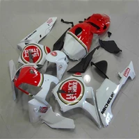 km injection abs plastic lucky red white motorcycle full fairings for cbr600 cbr600rr f5 year 05 06 2005 2006 fairing kits new