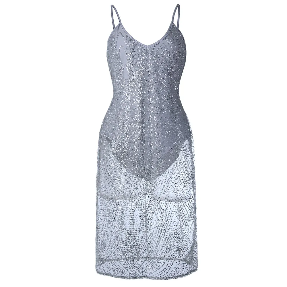 Женское облегающее платье на бретельках клубное мини с открытой спиной лето