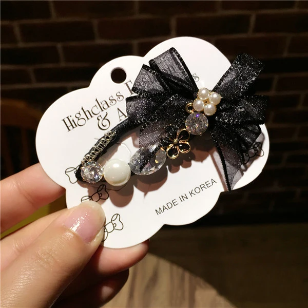 1 шт. новые модные женские заколки Стразы милые для волос с кристаллами цветами