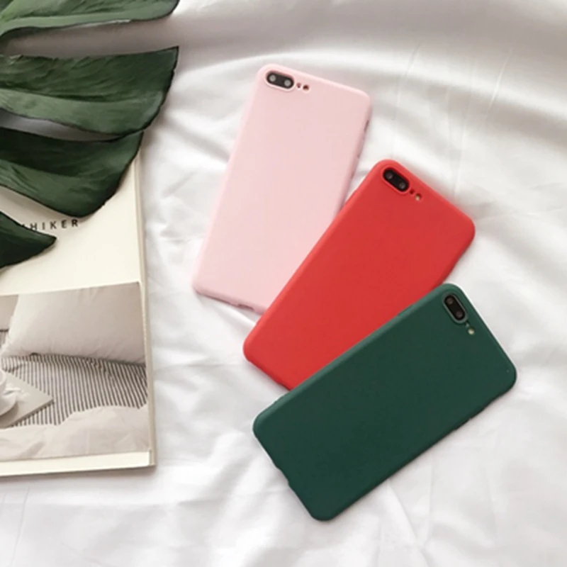 Роскошный чехол из ТПУ для iphone XS Max мягкий силиконовый ярких цветов однотонная