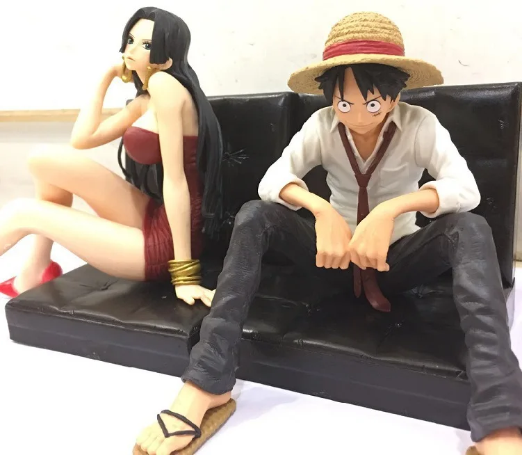 

12cm One piece Boa Hancock Luffy Anime Action Figures PVC Collection Model toys for christmas gift free shipping