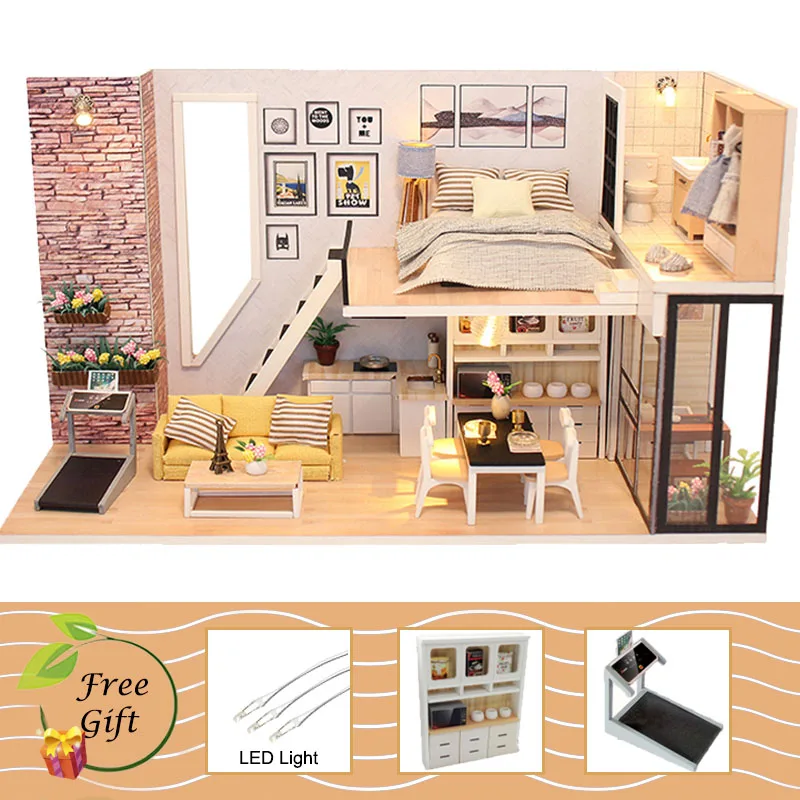 M38 Cutebee кукольный дом мебель миниатюрный кукольный домик DIY миниатюрный дом комната коробка театр игрушки для детей Каса DIY кукольный домик N - Цвет: M38