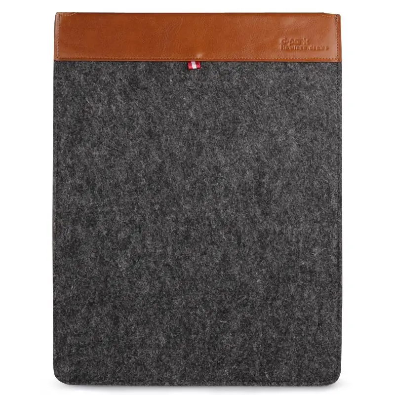 D park винтажный шерстяной войлок и чехол из натуральной кожи для Macbook Air Pro 17' сумка