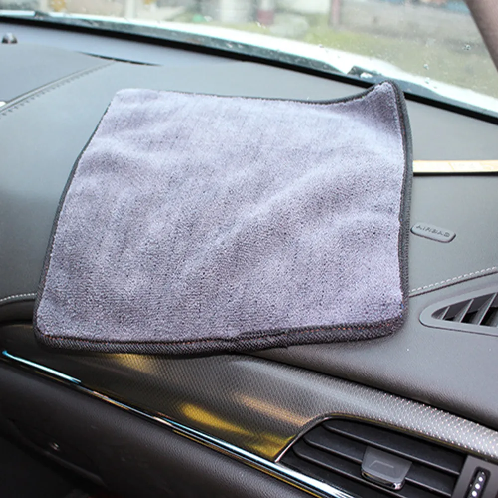 Полотенце для автомойки микрофибра ткань кораллового цвета бархатное стекло