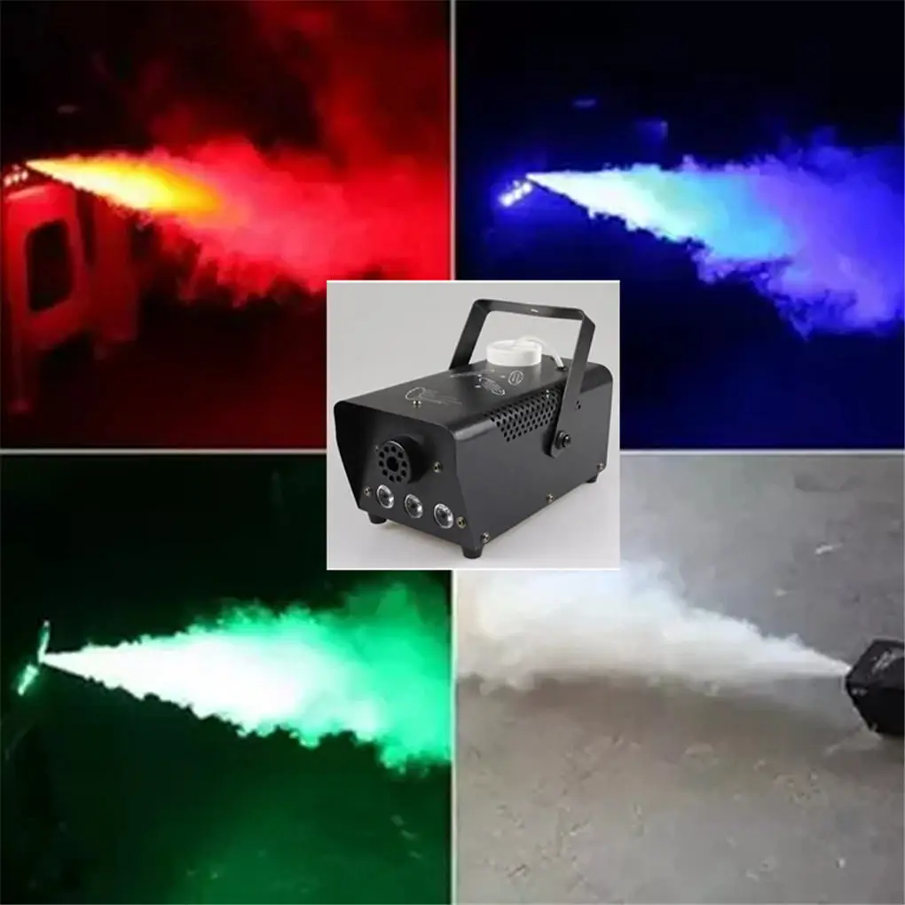 AUCD мини беспроводной приемник дистанционного управления RGB светодиодный 400 Вт машина тумана диско домашние вечерние DJ шоу Fogger сценическое Дымовое оборудование SMF400