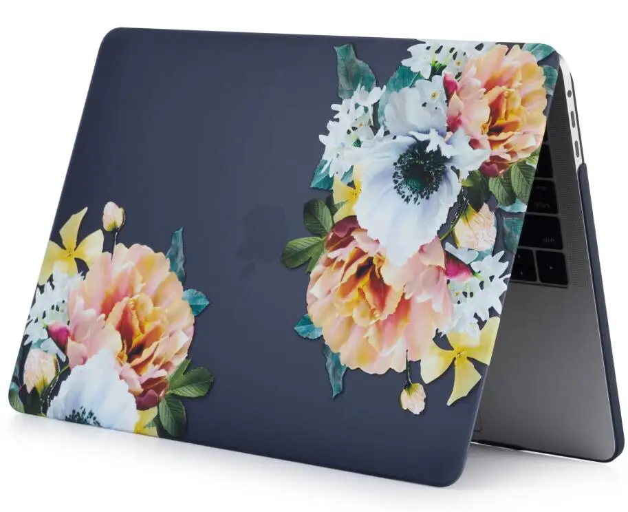 Цветочный корпус с рисунком защитный жесткий чехол сумка для Apple Mac Macbook Air 11 13 Pro
