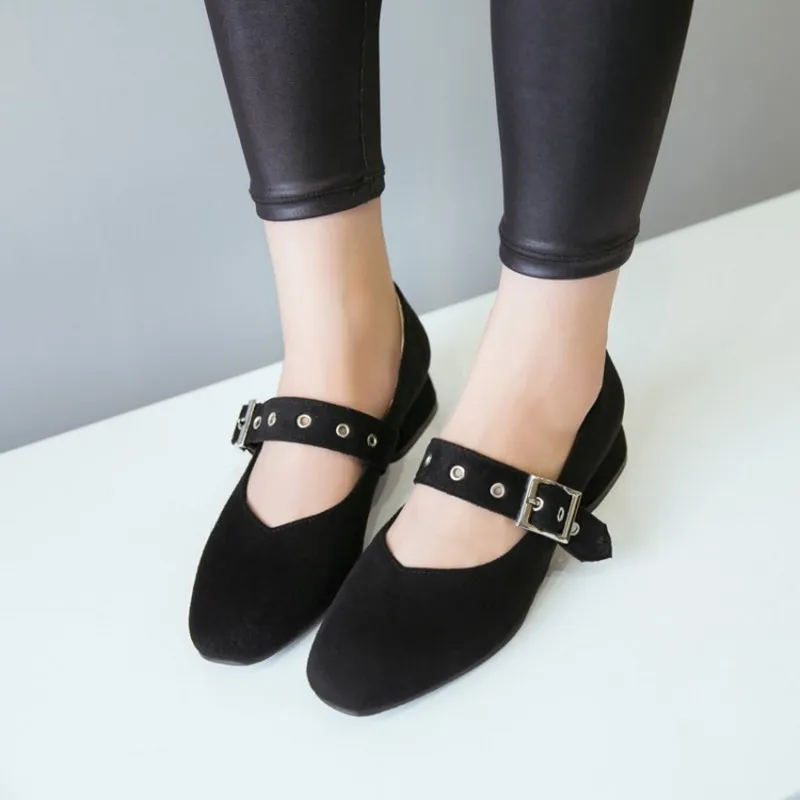 Женские туфли с квадратным носком размеры 34 48|women mary jane shoes|mary shoeswomen janes |