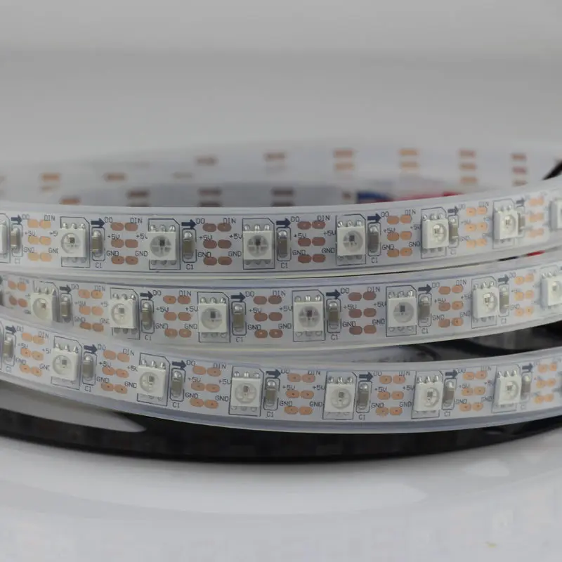 Программируемая Светодиодная лента WS2812B RGB 5050 5 м 300 светодиодов цифровая