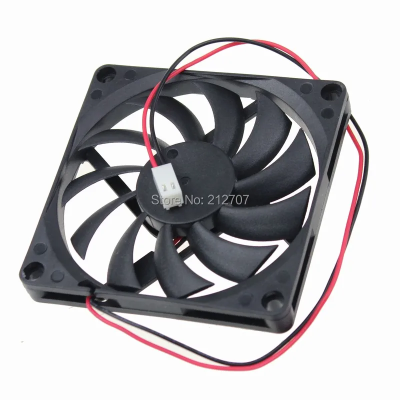 1PCS Gdstime 80mm x 10mm 8010 2Pin 2510 Connector 12V DC Computer 80mm Cooler Fan