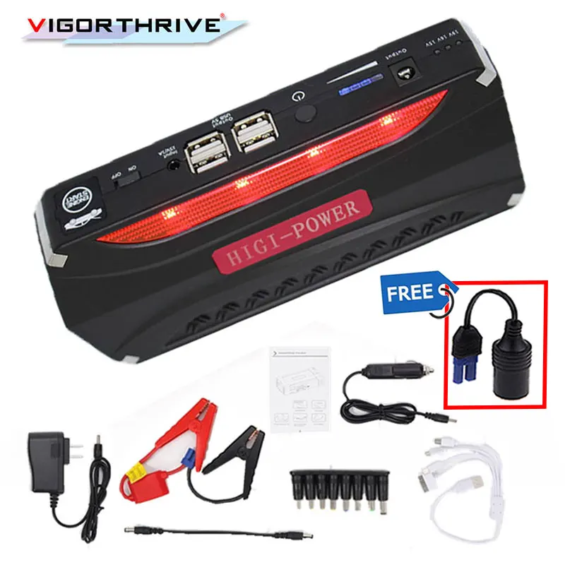Starting Device Portable Mini Emergency LED Multi-function Battery Charger 12V 2018 New Car Booster Power Bank Jump Starter | Автомобили и