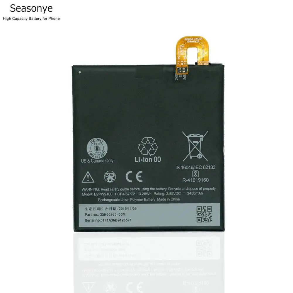 Seasonye 10PCS/LOT 3450mAh / 13.28Wh B2PW2100 Phone Replacement Battery For HTC Nexus Google Pixel XL M1 | Мобильные телефоны и