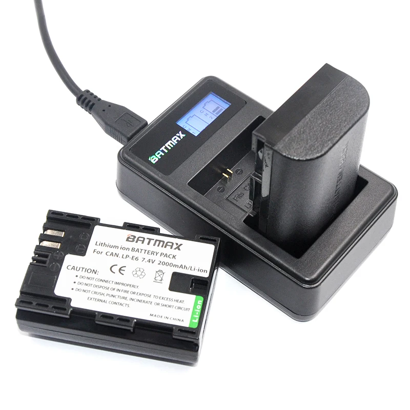 Аккумулятор высокой емкости для Canon EOS 5D 5D2 5DS R Mark II 2 III 6D 60D 60Da 7D 4 шт. двойное