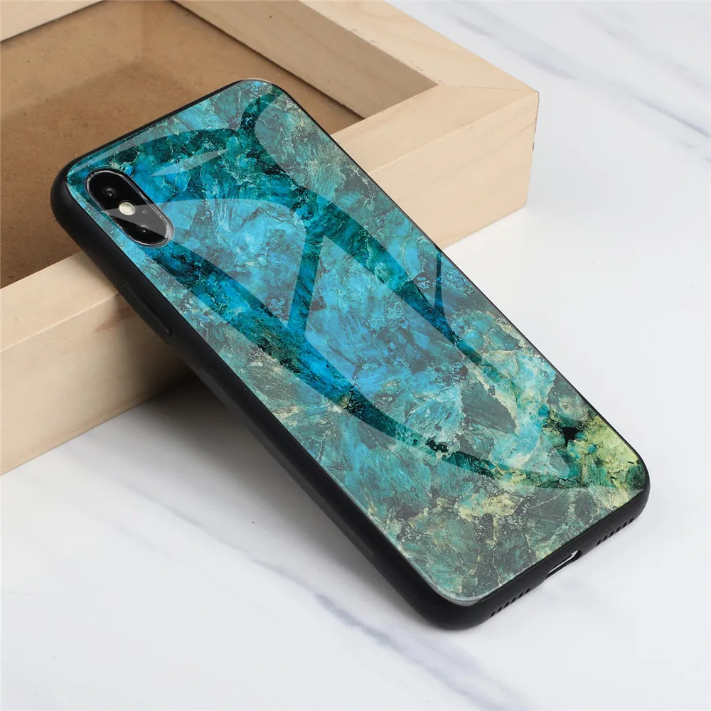KISSCASE мраморный стеклянный чехол для телефона Xiaomi Pocophone F1 винтажный градиентный Mi