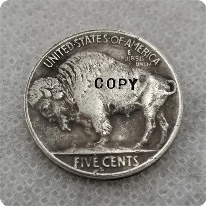 Хобо Никель Coin_Type# 63_1937-S с гравировкой в виде американского бизона из никеля копия монеты памятные монеты коллекционирования