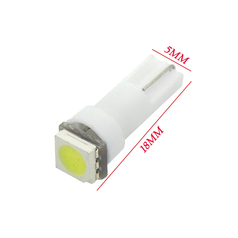 10 шт. T5 74 1 SMD 5050 Dashboard клиновидный светодиодный светильник автомобильный лампа для