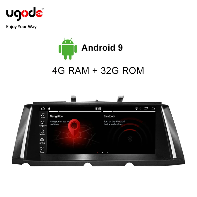 Ugode Android 9 0 для BMW 7 серии F01 F02 автомобильный мультимедийный плеер 10 25 дюймов экран