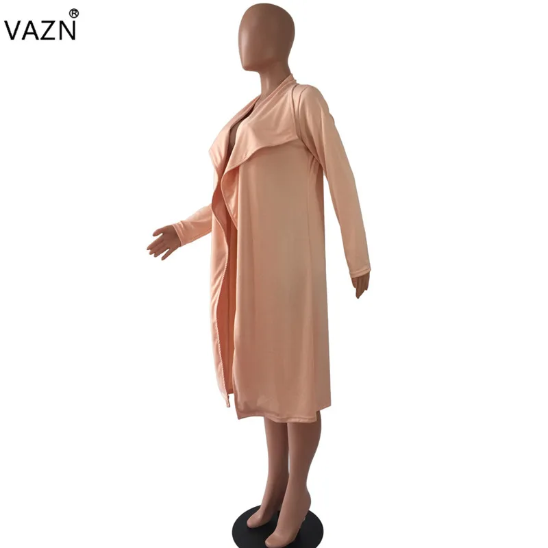 Женская Длинная Верхняя одежда VAZN длинная однотонная верхняя с длинными