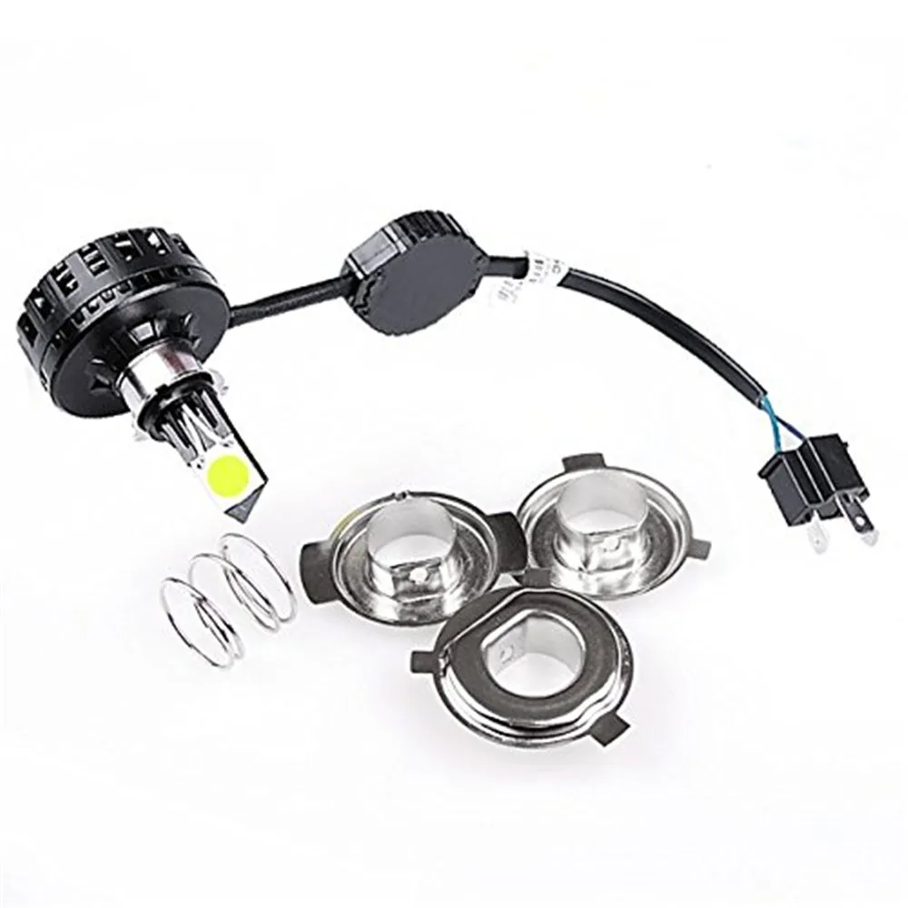 H4 12v светодиодные лампы для фар мотоцикла Hi/Lo дальнего ближнего света 18W 1800LM h4 Ba20d h6