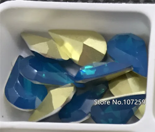 N18 Blue Zircon Opal TopStone 100 шт 8х13мм слеза смолы Необычные камни более опал Цвета Pointback ювелирные изделия в виде капли камни - Цвет: N18 Blue Zircon Opal