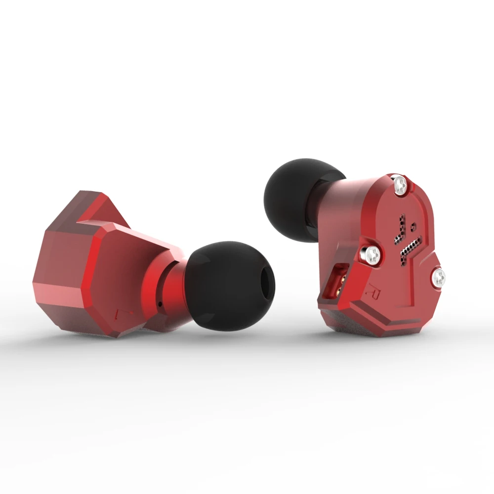 Red no mic Оригинальные гибридные наушники-вкладыши revoonext QT3s 2DD+ 2BA, Hi-Fi, DJ монитор, спортивные наушники для бега, гарнитура, вкладыши, обновленная Yinyoo, QT3 - Цвет: Red no mic