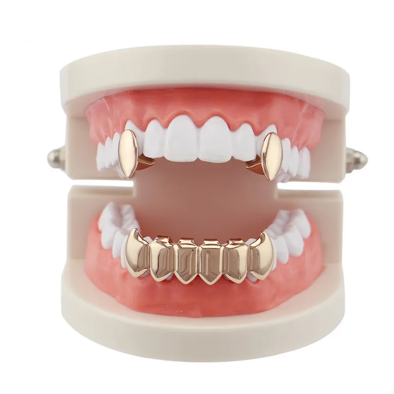 Mainlead 3 шт. сделай сам зуб Grillz Vampire Fang Grills панк золотые зубные грили