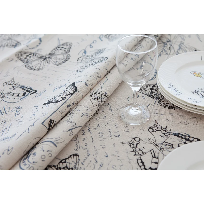 Наволочка из хлопка и льна в американском стиле наволочка с бабочкой газеткой 45*45