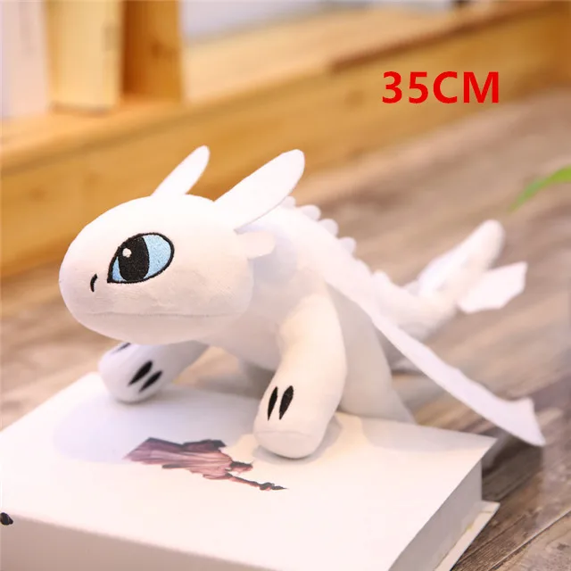 doll 35cm 13-35 см Новинка Как приручить дракона 3 Плюшевые игрушки скрытый мир Беззубик светильник Fury& Night Fury Мягкая кукла подарок для детей - Цвет: doll 35cm