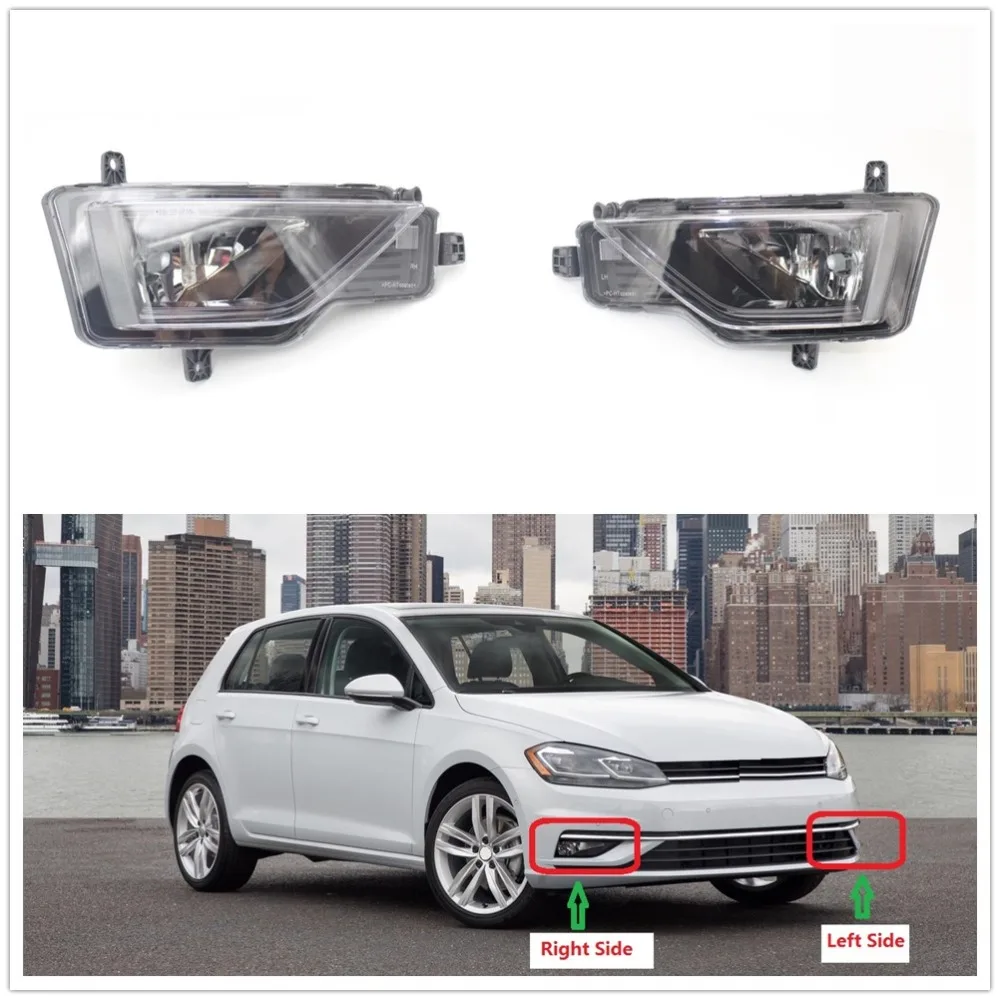 2 шт. для VW Golf 7,5 MK7 A7 подтяжка лица автомобильный Стайлинг Передняя галогенная противотуманная фара противотуманный светильник с лампами