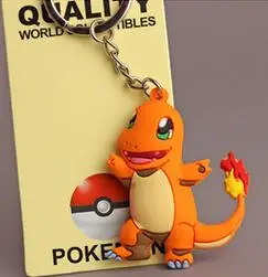 Брелоки для ключей Pokemon go, милые детские брелоки для подарков на день рождения