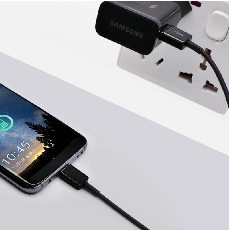 Samsung S8 S9 Plus usb type C кабель Galaxy Note 8 7 S 9 S 8 C 9 7 5 Pro быстрое зарядное устройство Быстрая зарядка type-C Зарядка данных
