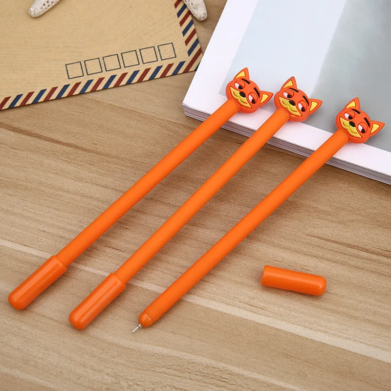 1 партия = 48 шт.! Симпатичная мультяшная творческая гелевая ручка с клубничным