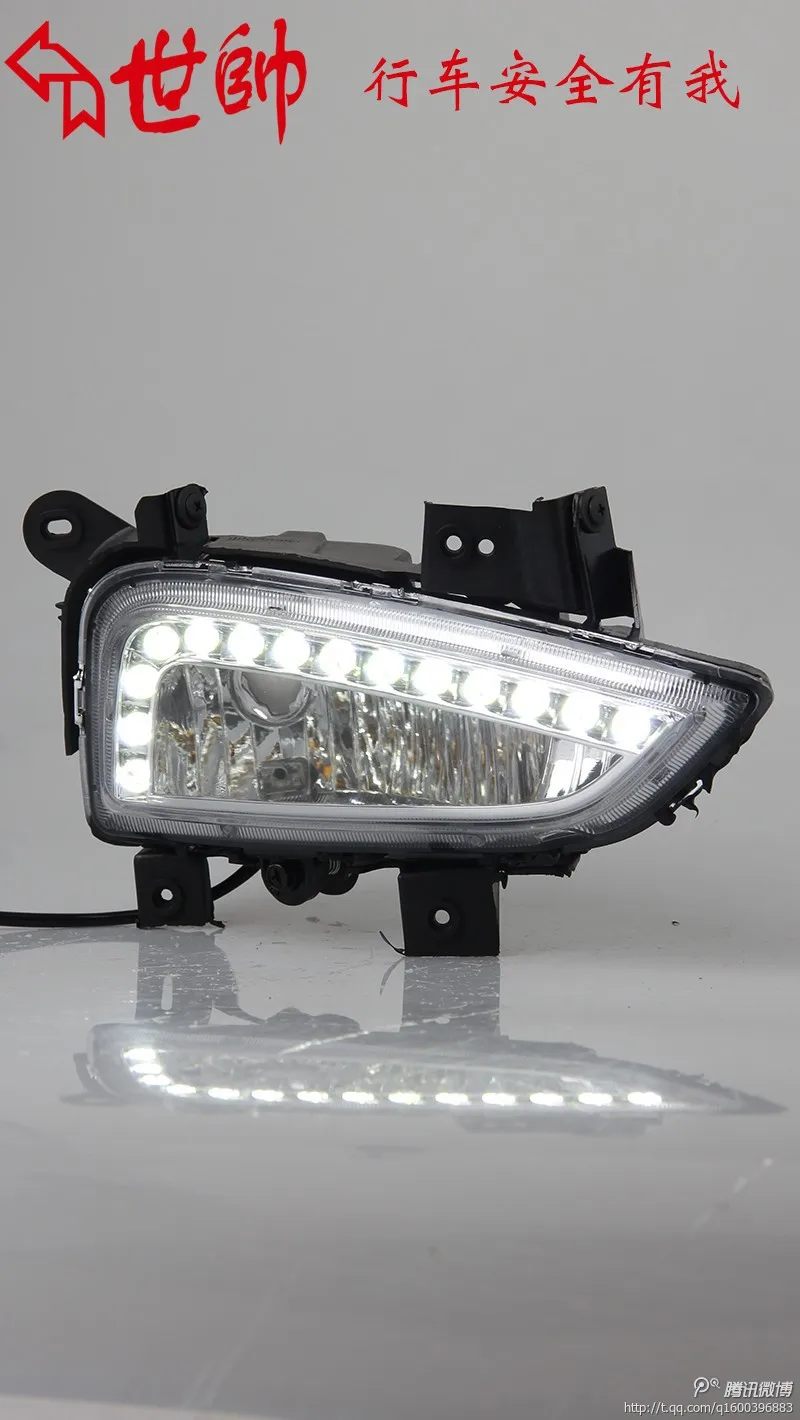 Светодиодный дневной ходовой светильник drl для hyundai IX35 2013-14 с противотуманной лампой combi, дизайн, высокое качество