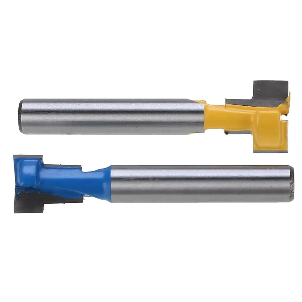 2 шт./компл. 1/4 &quotхвостовик T-Slot фреза 3/8&quot &amp 1/2 &quotзамочная скважина