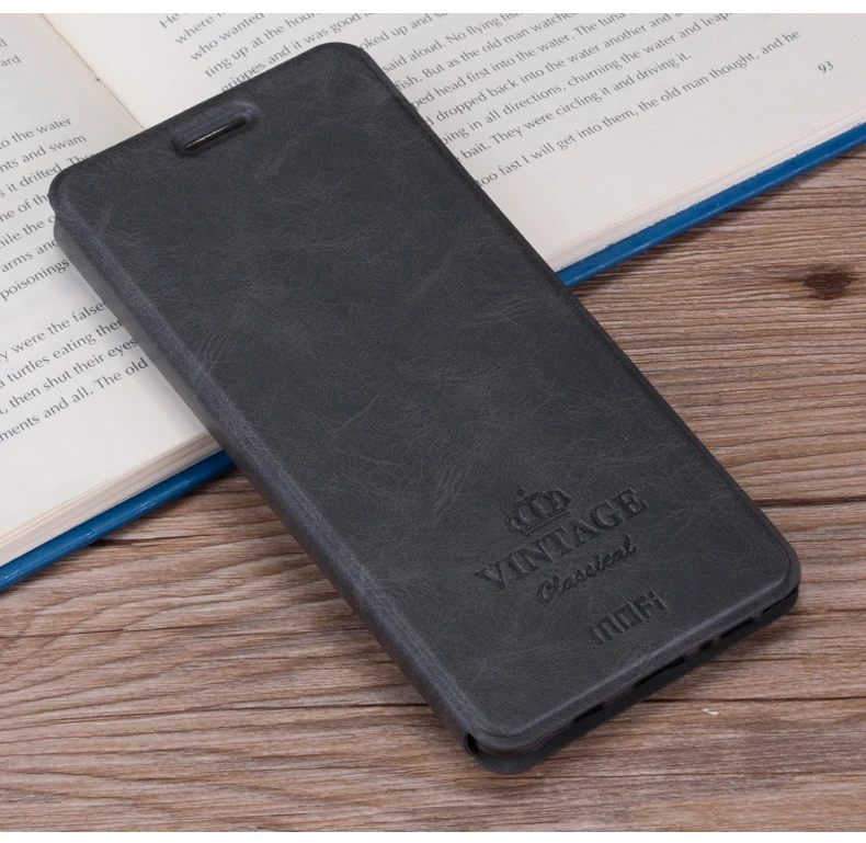 Оригинальный чехол Mofi для Xiaomi Redmi 4 роскошный кожаный книжка с подставкой Mi в виде