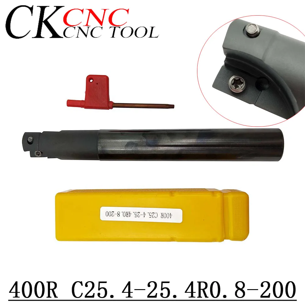 

1 шт. 400R C25.4-25.4R0.8-200 токарный станок с ЧПУ, сменный токарный инструмент, торцевая фреза, держатель для APMT1604