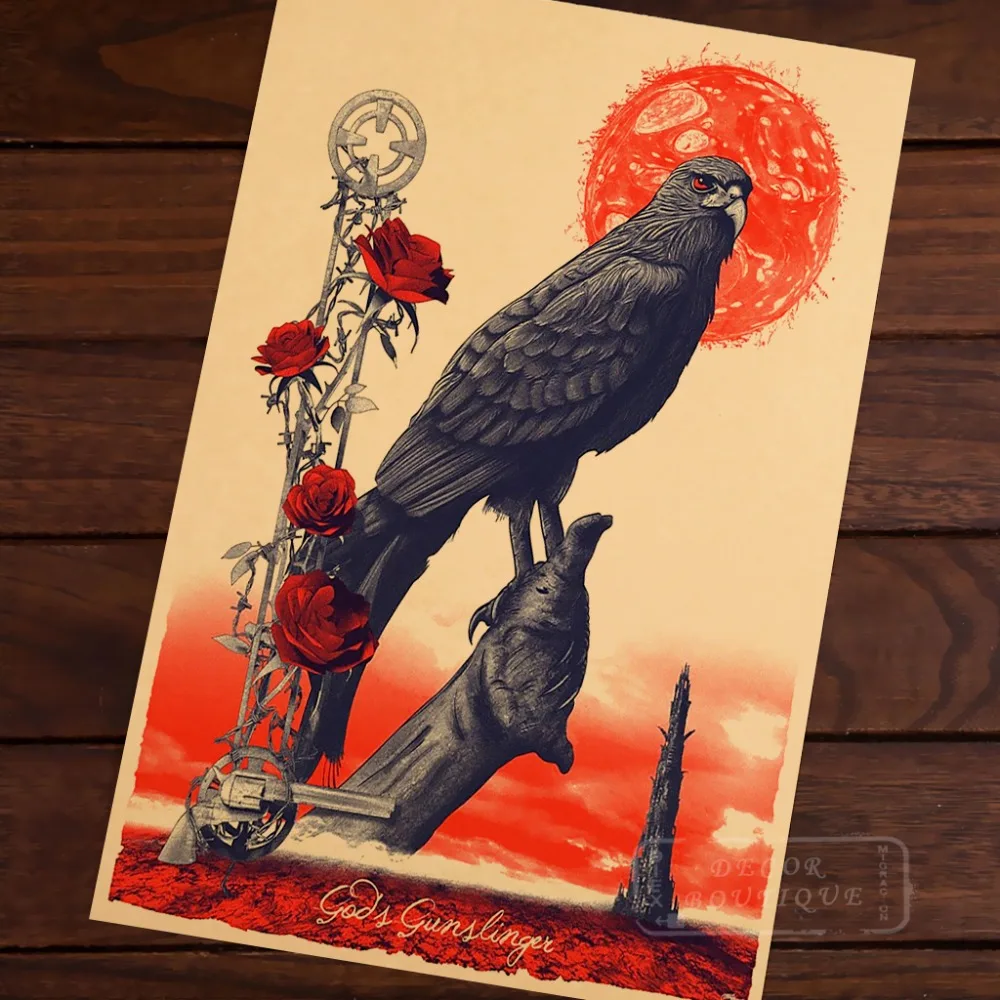 Винтажный декоративный плакат Темная Башня Gunslinger Крис Сканнер|wall sticker|decorative posterbar