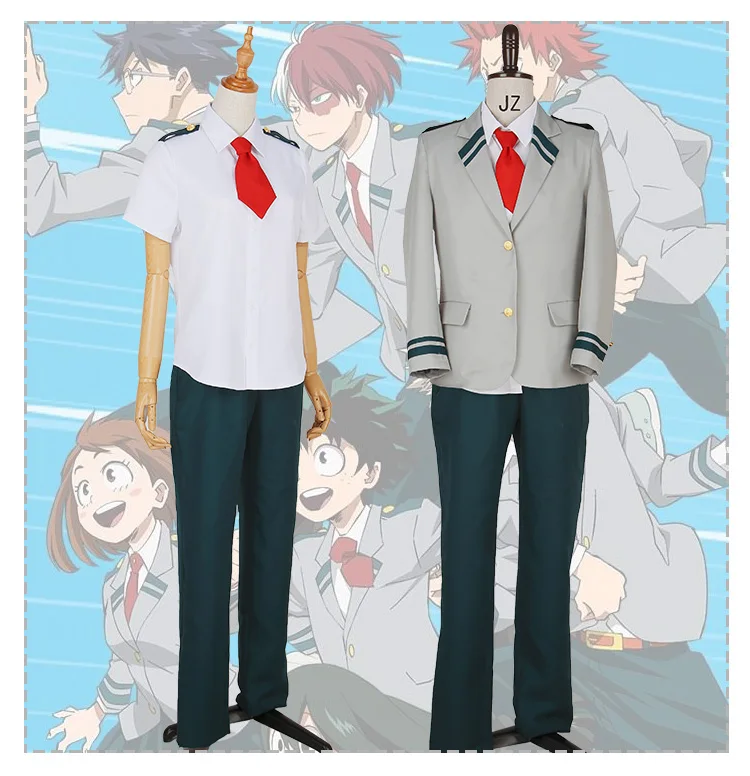 Мой герой Академии ochaco uraraka izuku midoriya shouto todoroki школьная Униформа Косплэй костюм