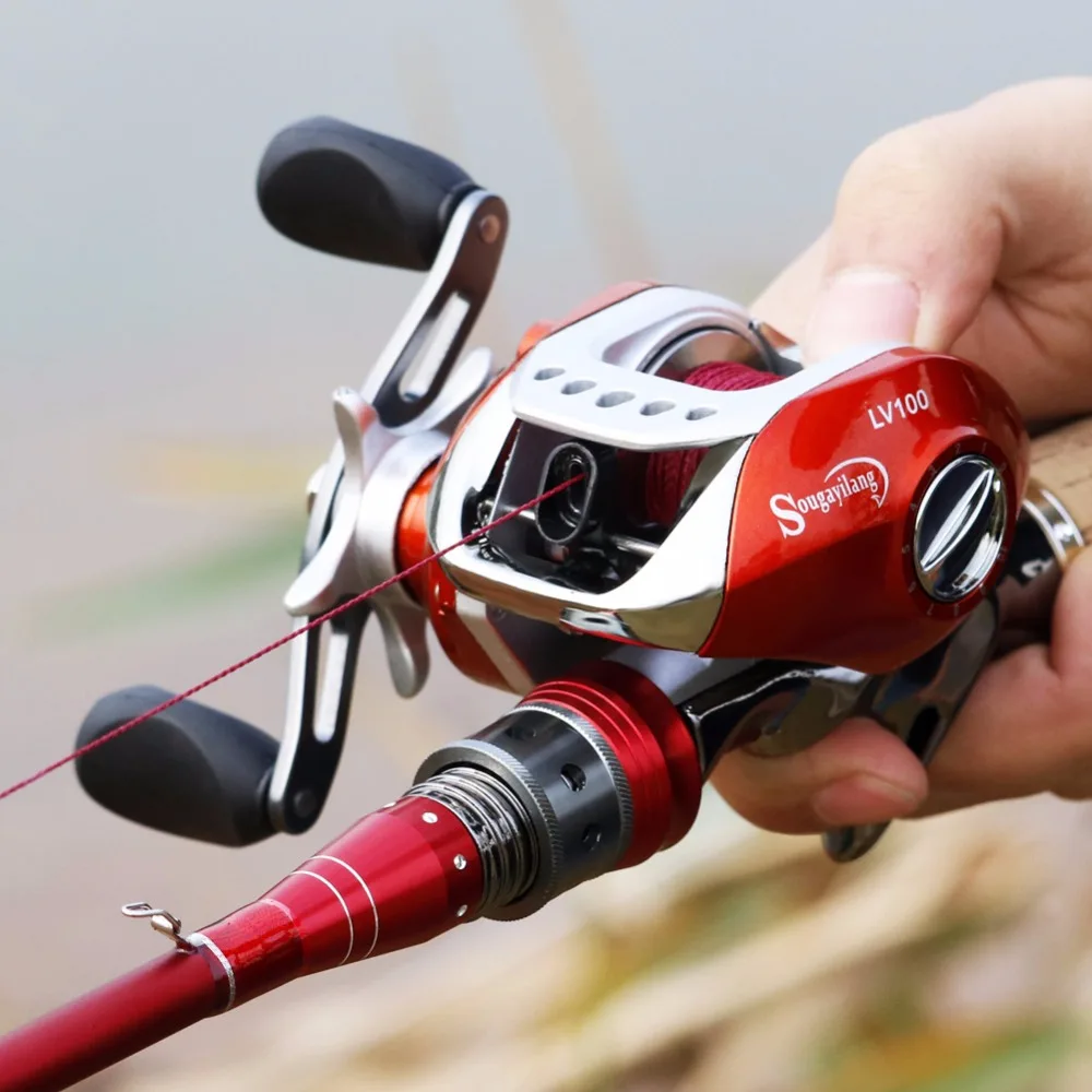 Sougayilang BaitCasting Reel10 + 1BB ловля морского карпа снасти влево/правая рука литья Катушка