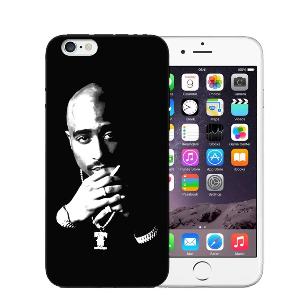 Чехол для телефона 2Pac Tupac Shakur силиконовый чехол iPhone 5S SE 6 6S Plus 7 7Plus 8 8Plus X Мягкая