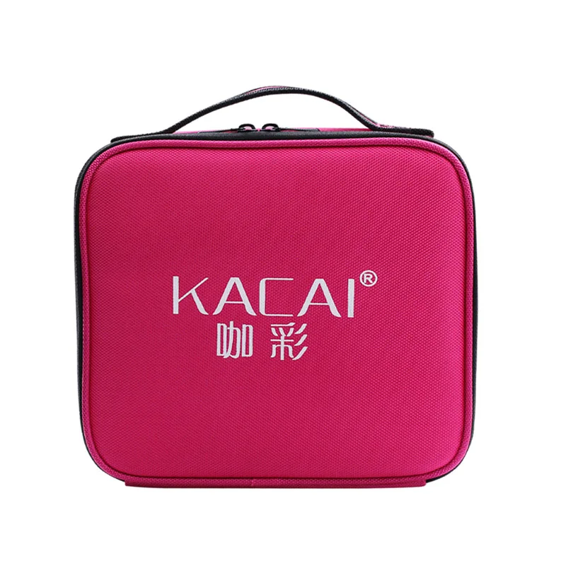 red Коробка для сбора ресниц, женская косметичка, высокое качество, дорожная косметичка, портативная коробка для макияжа, съемная Сумочка с отделением - Цвет: red