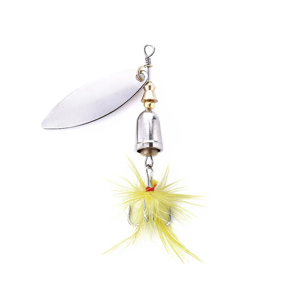 HENGJIA 1 шт. 6g 6 5 см рыболовные приманки металлический Spinner ложка бас снасти # крюк