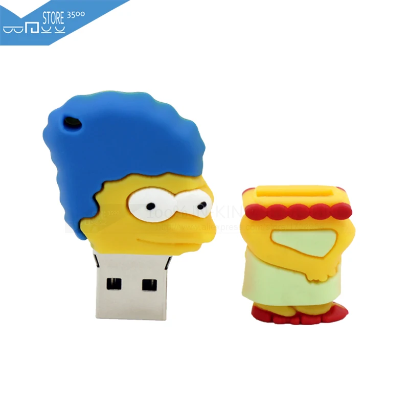 Usb флеш накопитель высокоскоростной Симпсоны 8 ГБ 16 32 карта памяти 2 0 Флешка для