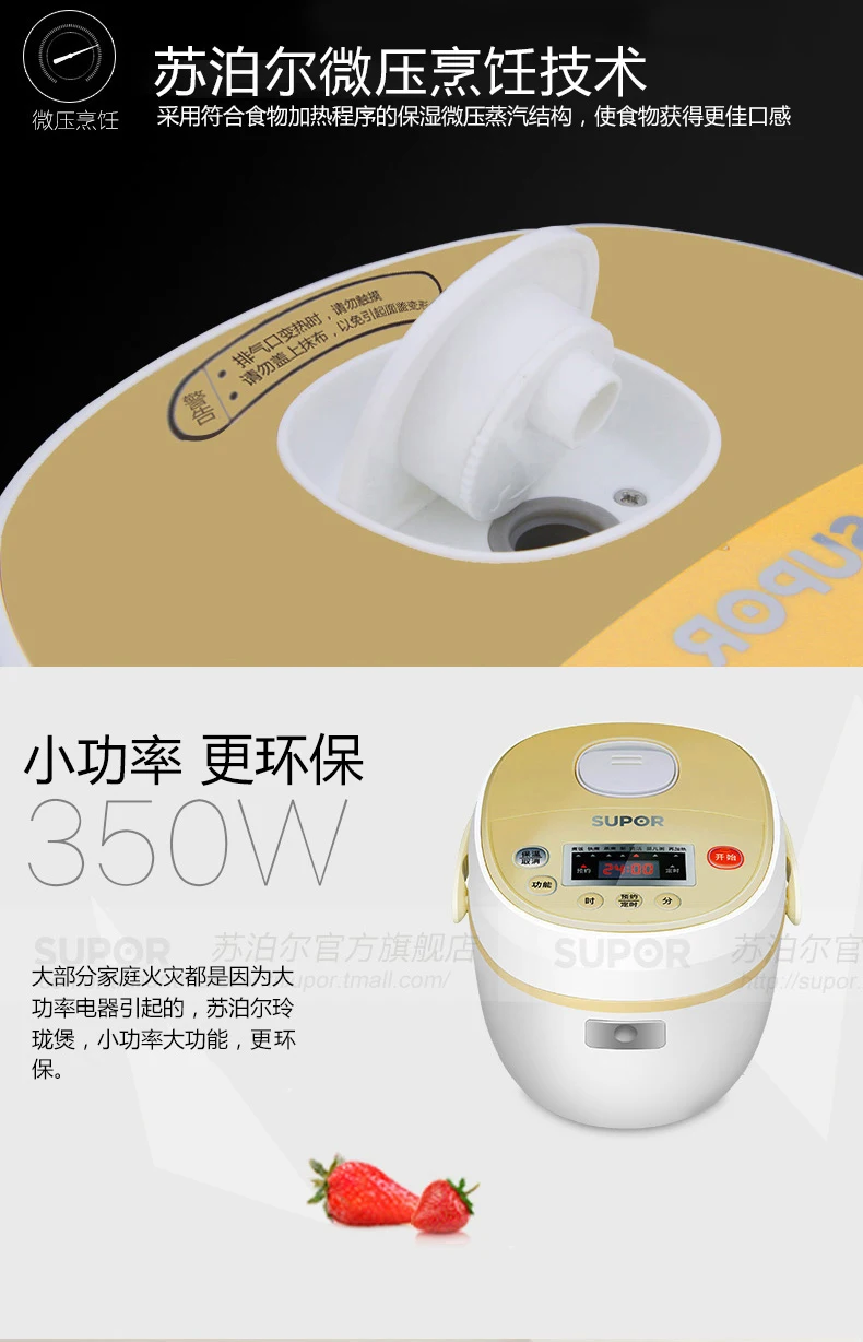 Маленькая рисоварка 2л мини 1 2 человек Умная Автоматическая рисоварка|automatic rice