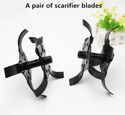 2 scarifier blades 26/28 мм 7/9 зубьев Многофункциональный редуктор сплав лезвие нож табака посадки комплект скарификатор; рыхлитель weeder; grubber - Цвет: 2 scarifier blades
